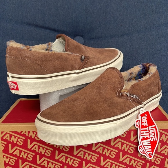 Vans Classic Slip-On Sherpa Rain Drum / Marshmallow WMNS - Picture 9 of 16